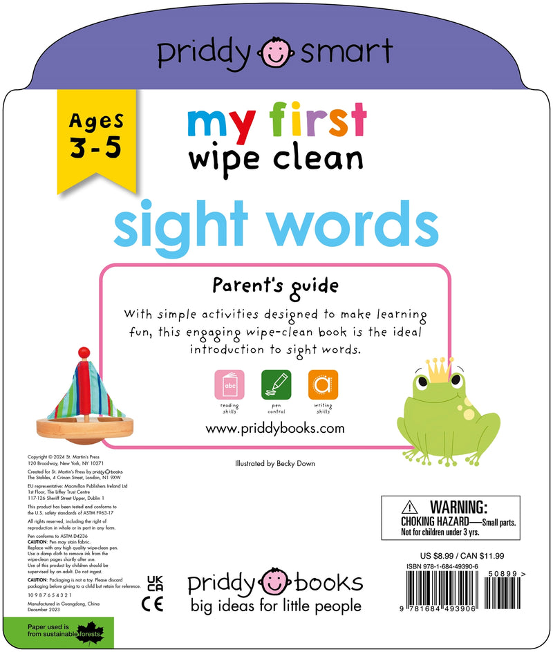 My First Wipe Clean Sight Words
