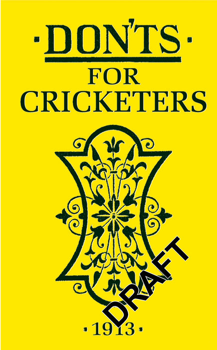 Don'ts for Cricketers