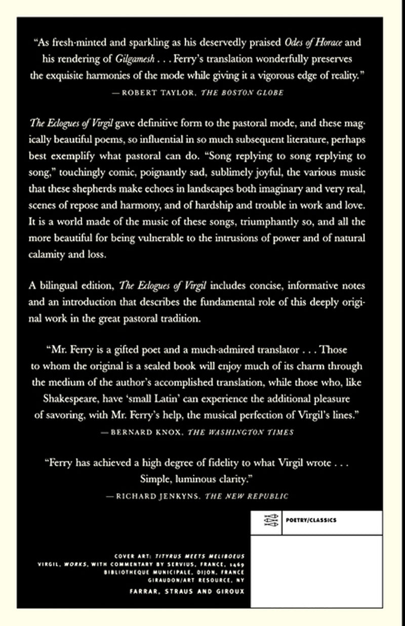 The Eclogues of Virgil (Bilingual Edition)