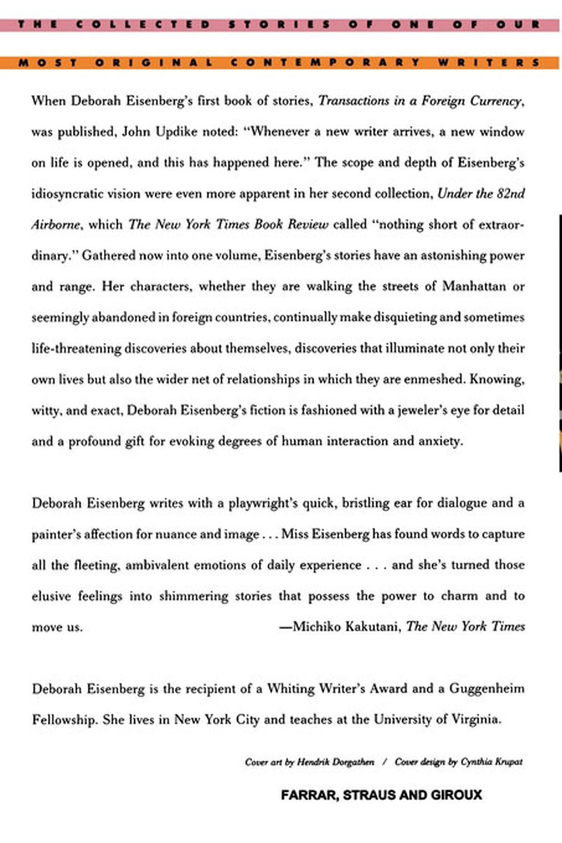 The Stories (So Far) of Deborah Eisenberg