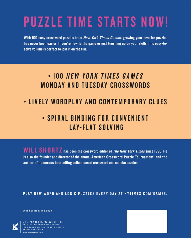 New York Times Games Easiest Crosswords Volume 2: 100 Easy Crossword Puzzles