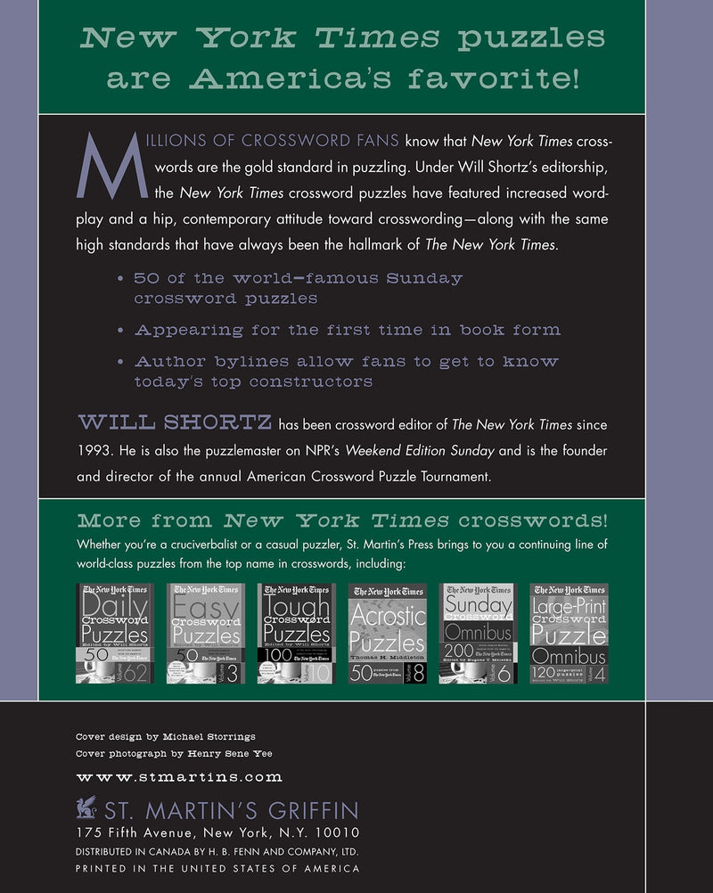 The New York Times Sunday Crossword Puzzles Vol. 28
