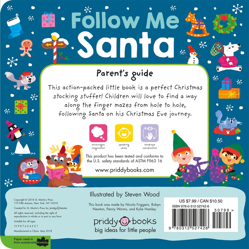 Maze Book: Follow Me Santa