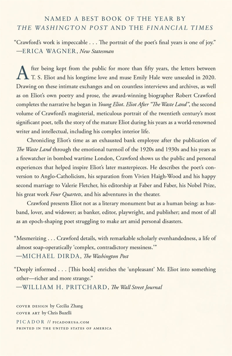 Eliot After "The Waste Land"