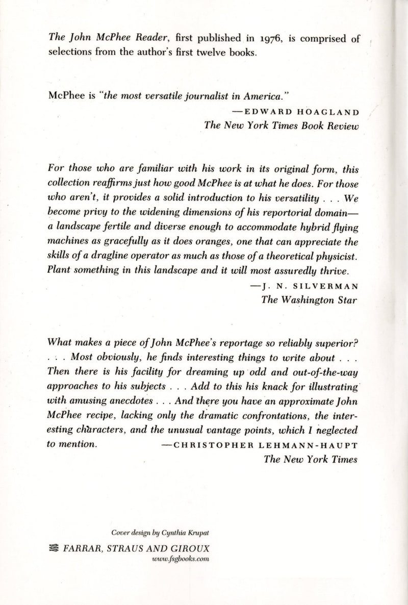 The John McPhee Reader