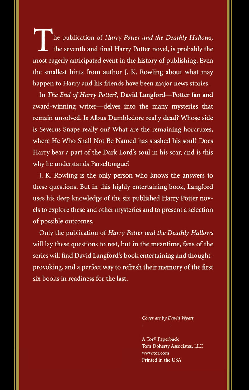 The End of Harry Potter?