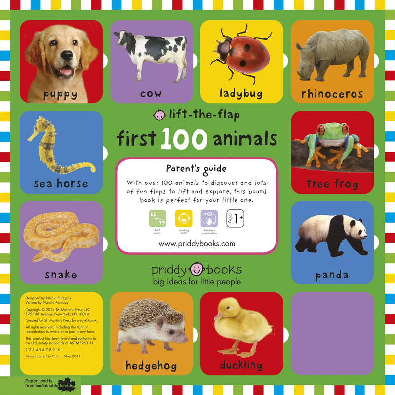 First 100 Animals Lift-the-Flap