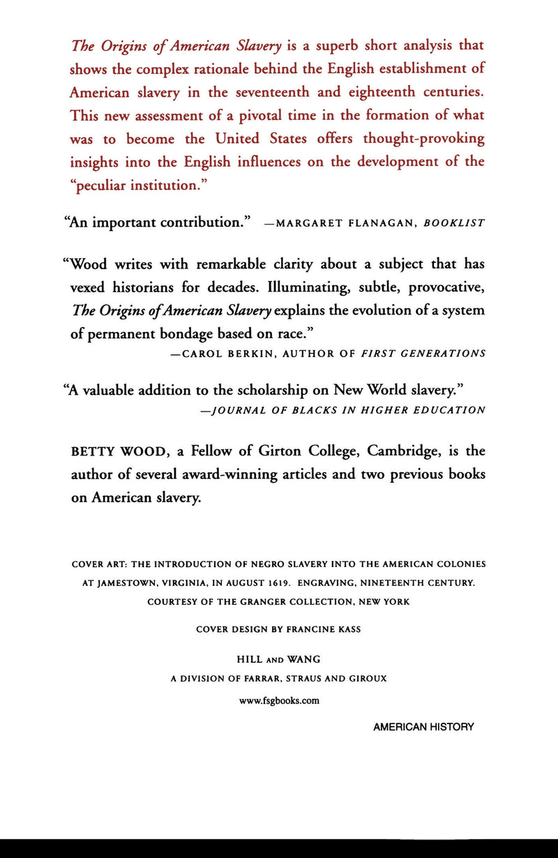 The Origins of American Slavery