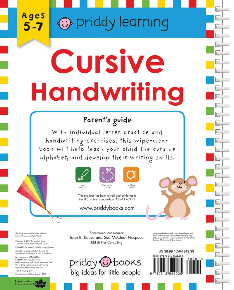 Wipe Clean Workbook: Cursive Handwriting