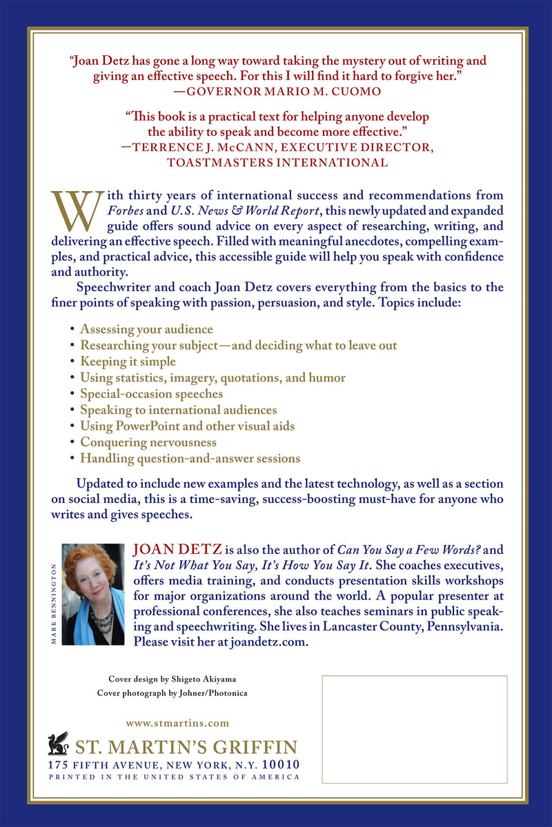 How to Write and Give a Speech