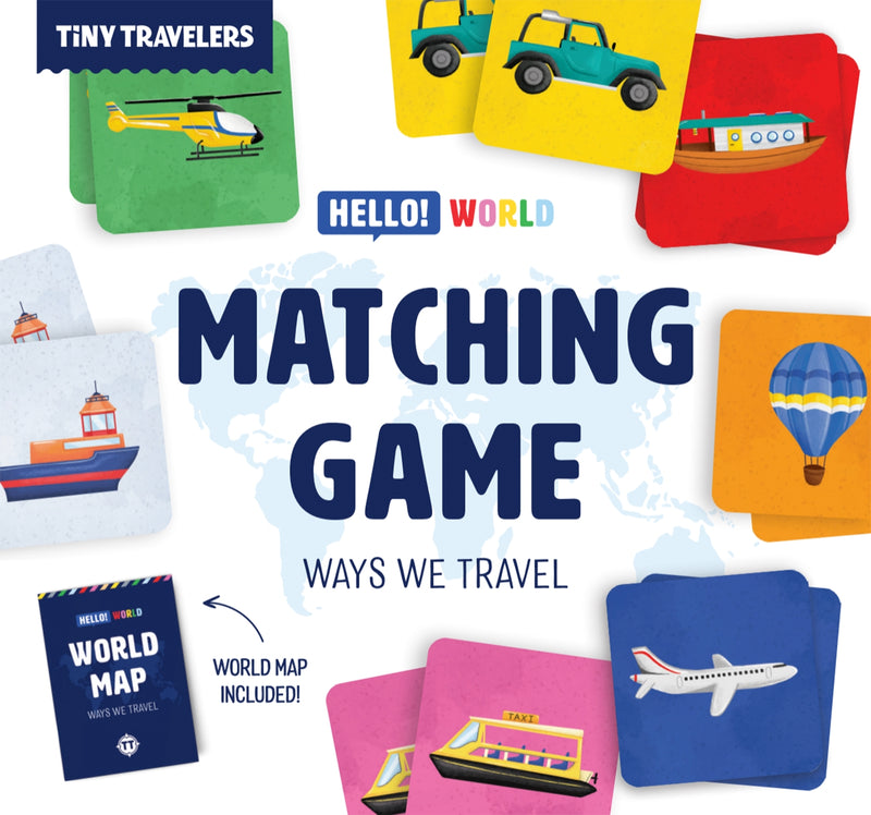 Tiny Travelers Matching Game: Ways We Travel