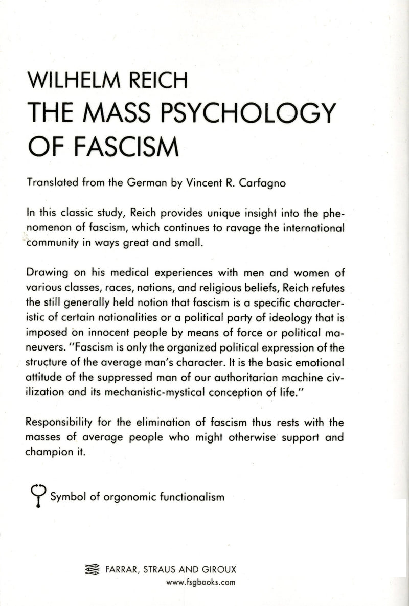 The Mass Psychology of Fascism