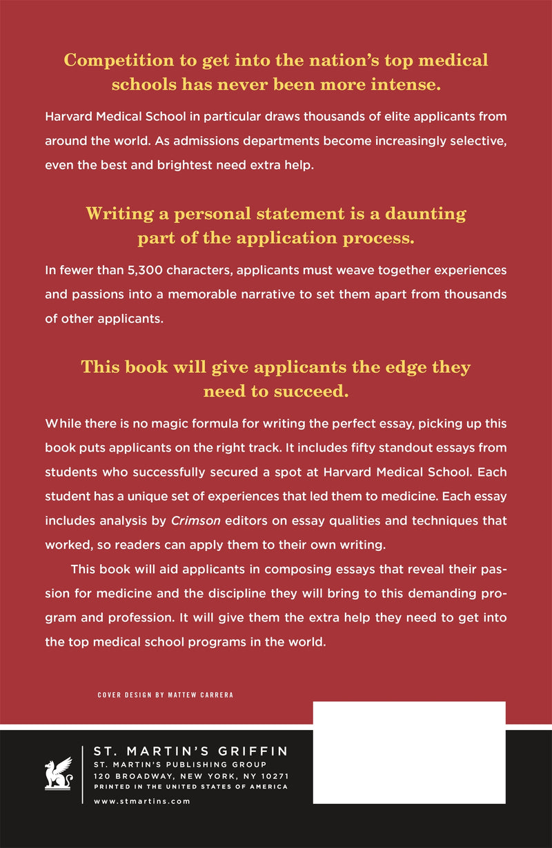 50 Successful Harvard Medical School Essays
