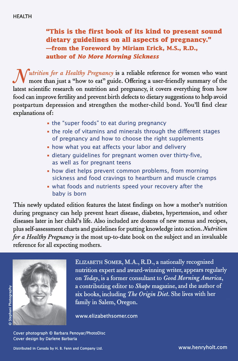 Nutrition for a Healthy Pregnancy, Revised Edition