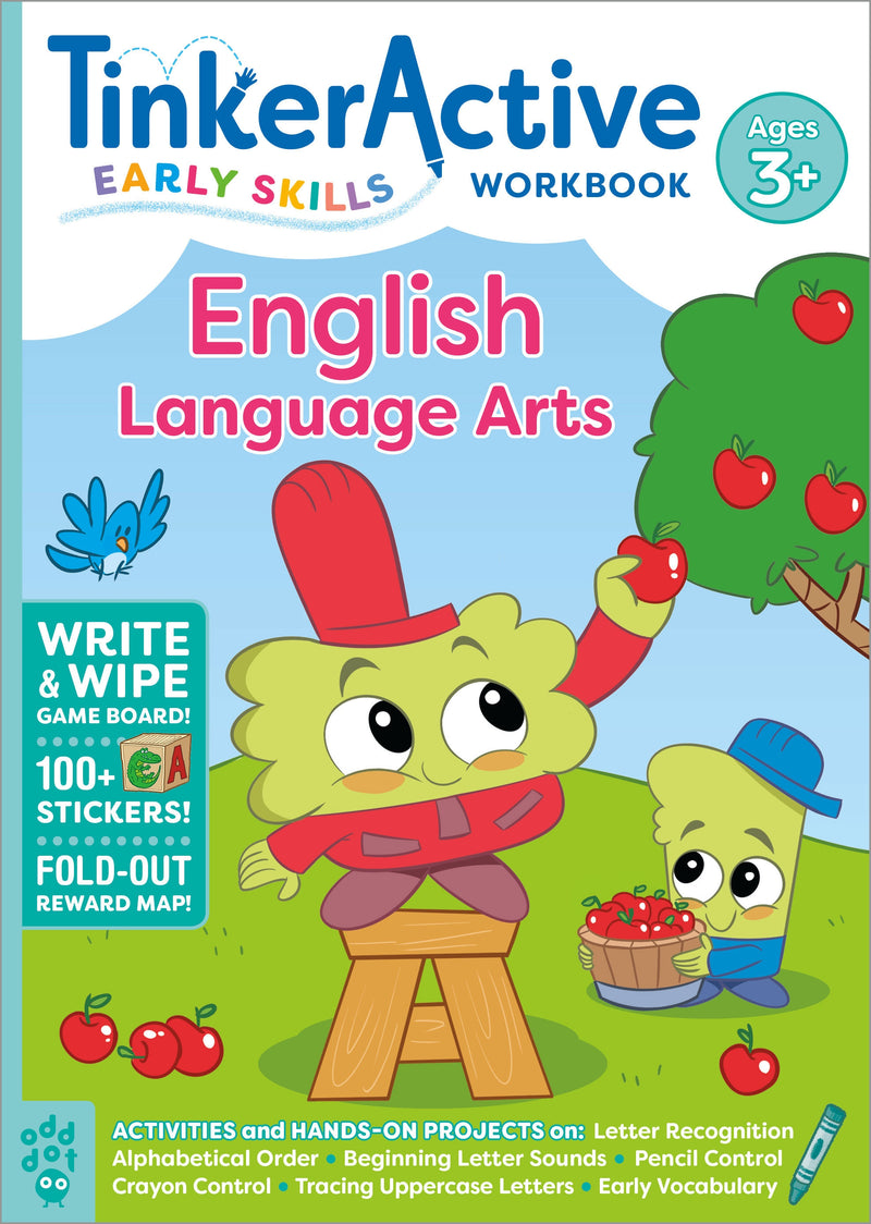 TinkerActive Early Skills English Language Arts Workbook Ages 3+