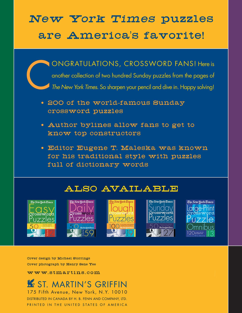 The New York Times Sunday Crossword Omnibus Volume 6