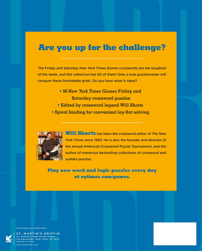 New York Times Games Challenging Crosswords Volume 1