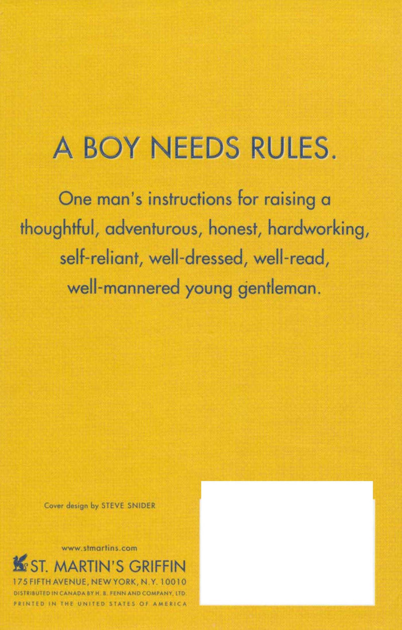 Rules for My Unborn Son