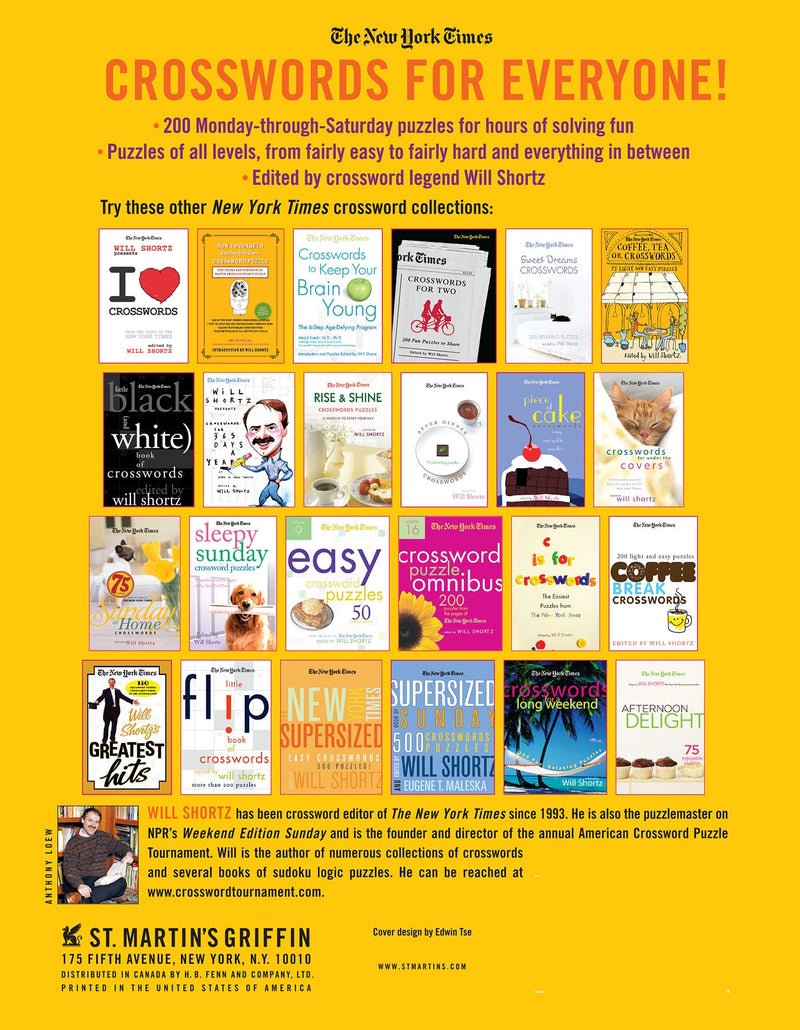 The New York Times Easy to Not-So-Easy Crossword Puzzle Omnibus Volume 2