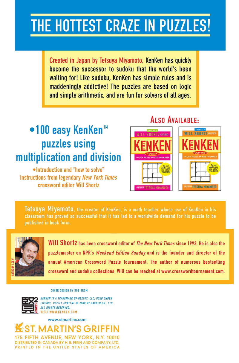 Will Shortz Presents KenKen Easy Volume 2