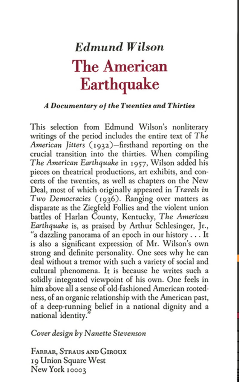The American Earthquake