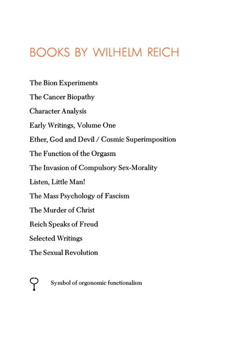 Genitality in the Theory and Therapy of Neurosis