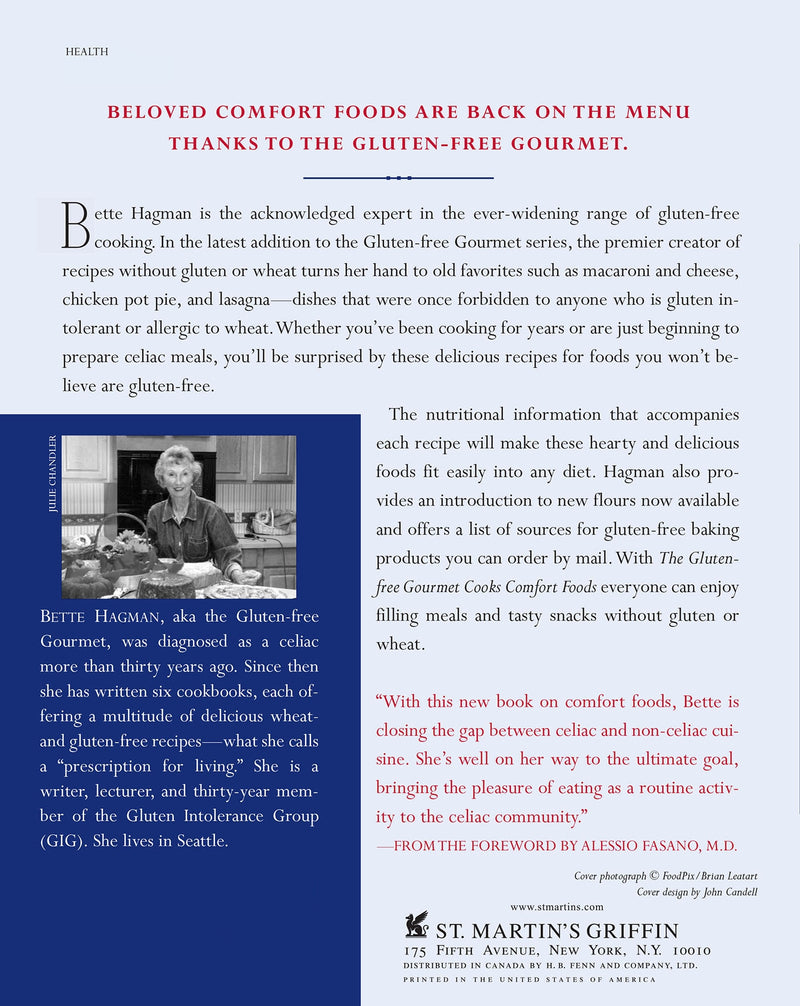 The Gluten-Free Gourmet Cooks Comfort Foods