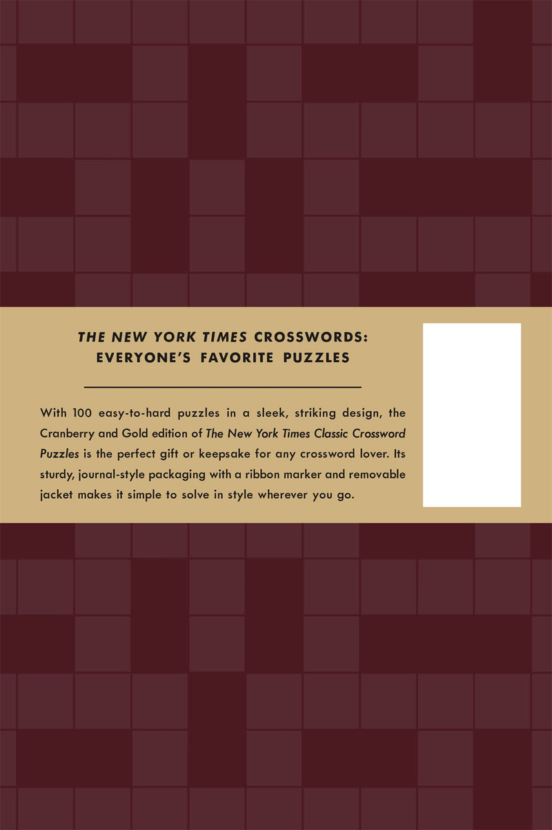 The New York Times Classic Crossword Puzzles (Cranberry and Gold)