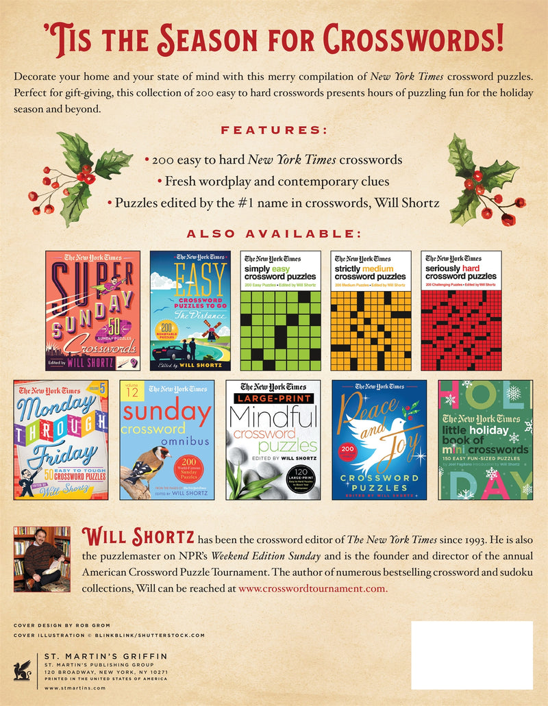 The New York Times Deck the Halls Crossword Puzzles