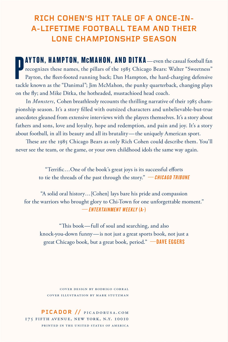 Monsters: The 1985 Chicago Bears and the Wild Heart of Football