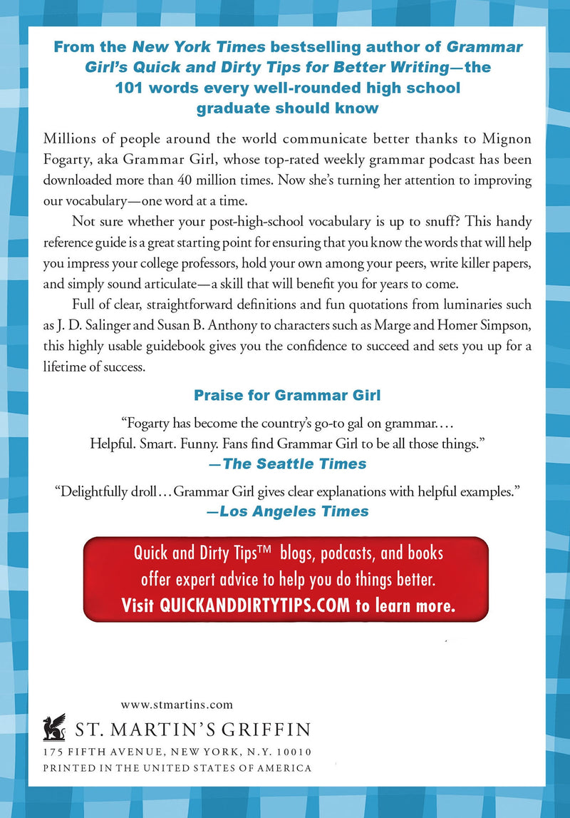 Grammar Girl's 101 Words Every High School Graduate Needs to Know