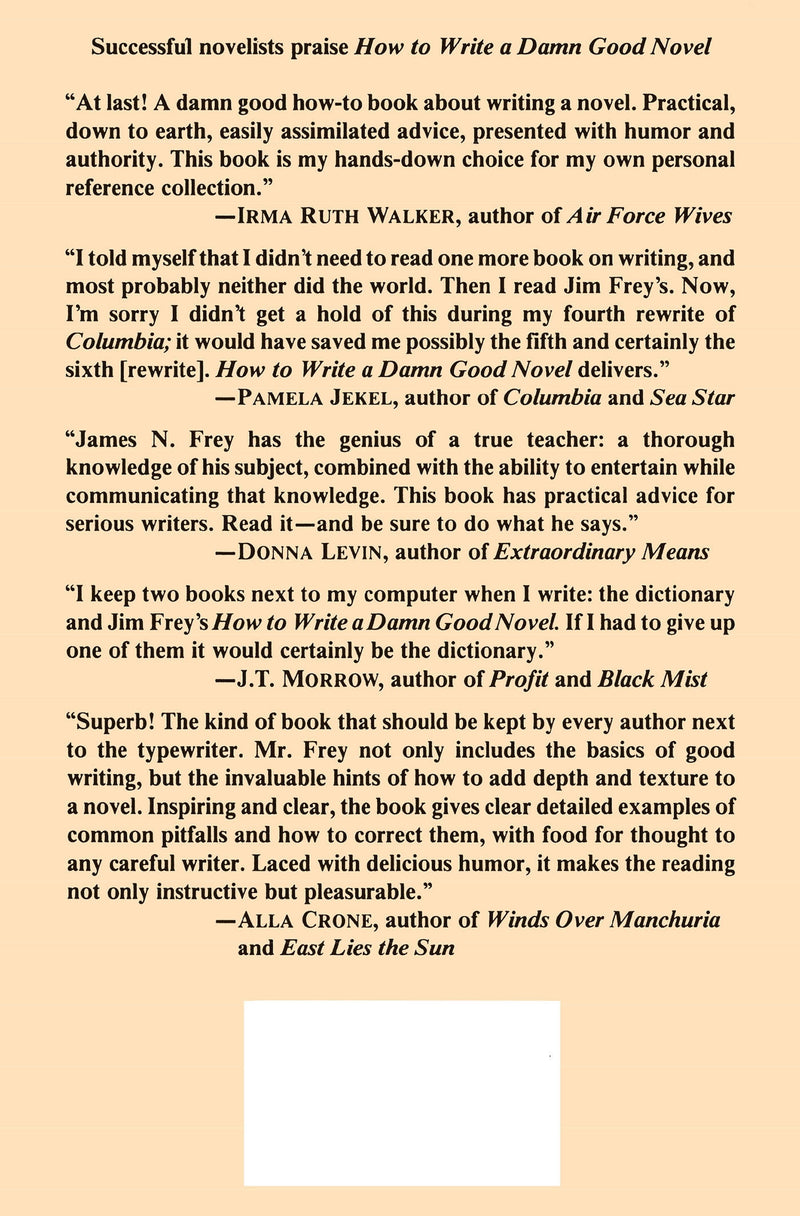How to Write a Damn Good Novel