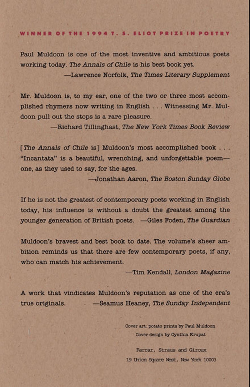 The Annals of Chile