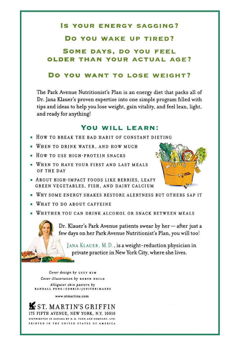 The Park Avenue Nutritionist's Plan