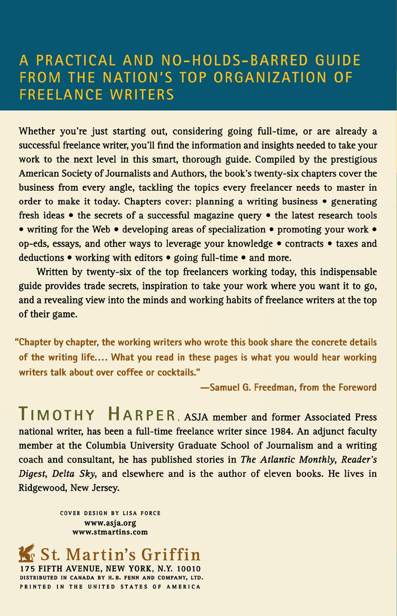 The ASJA Guide to Freelance Writing