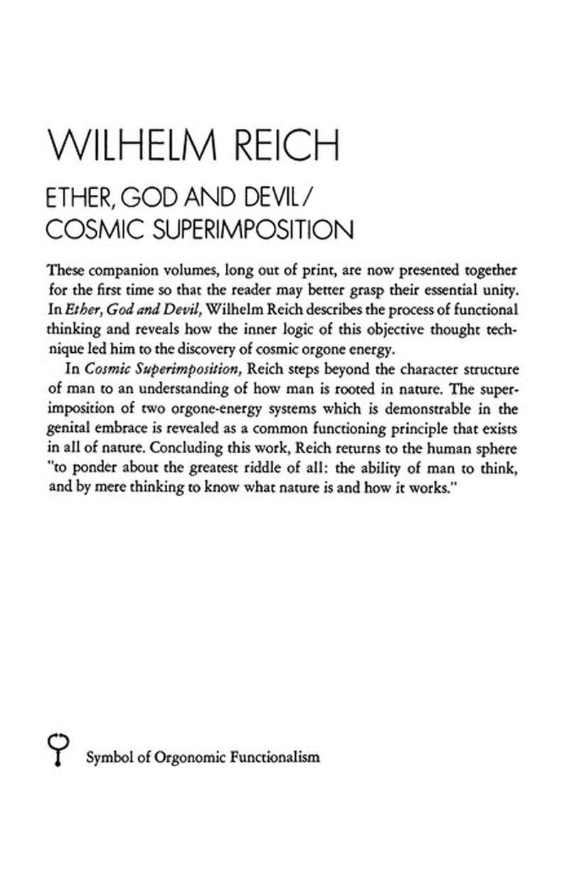 Ether, God & Devil & Cosmic Superimposition