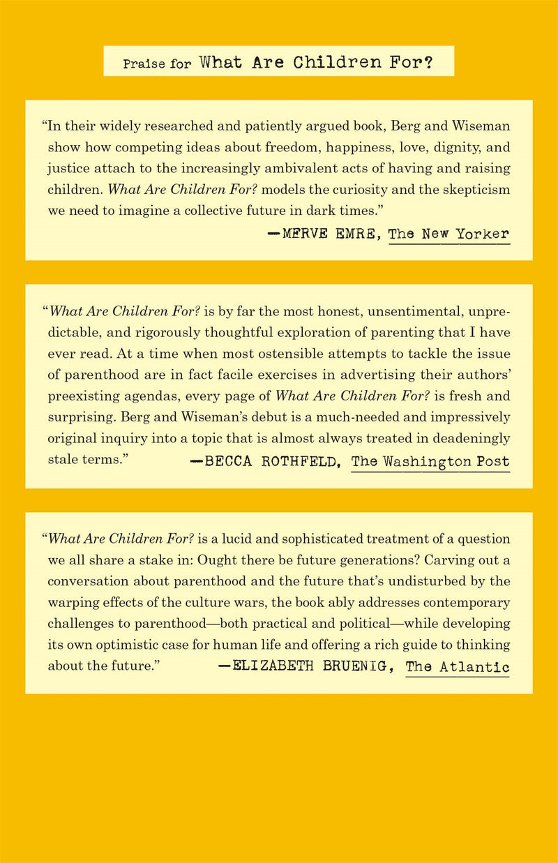 What Are Children For?
