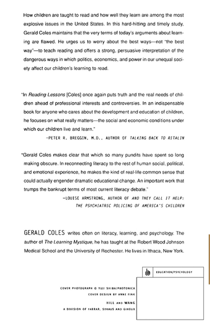 Reading Lessons