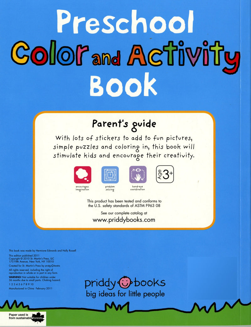 Preschool Color & Activity Book