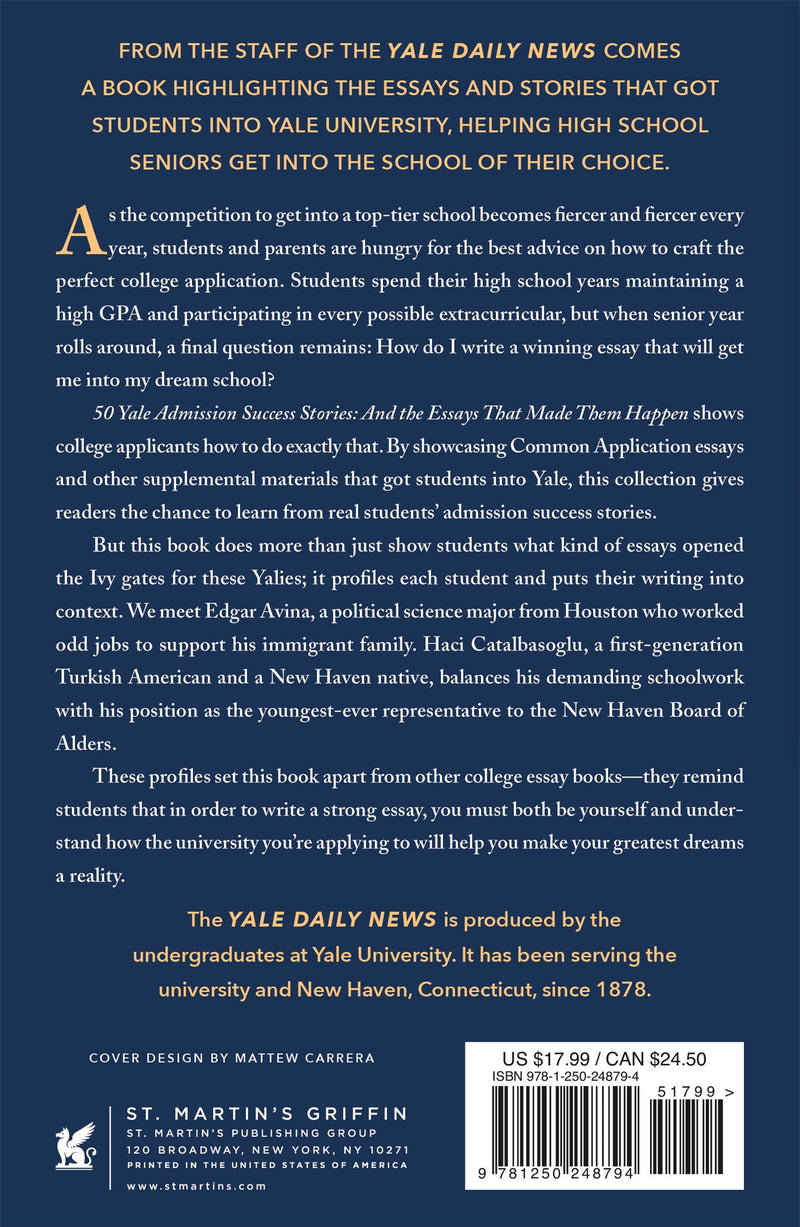 50 Yale Admission Success Stories