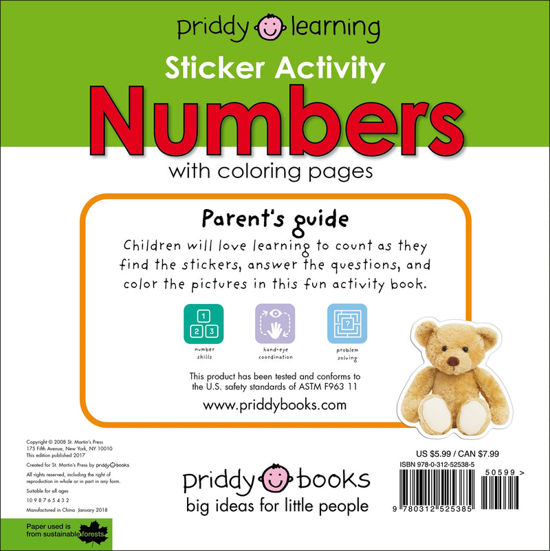 Sticker Activity Numbers