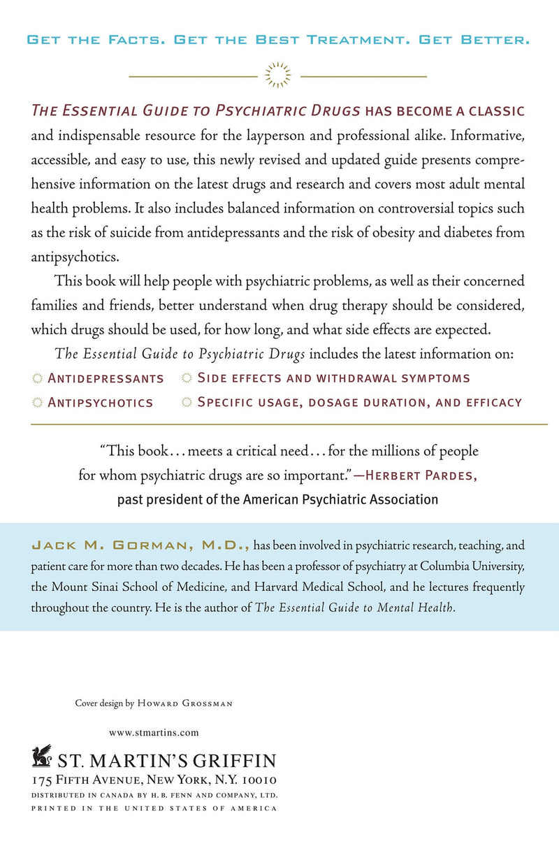 The Essential Guide to Psychiatric Drugs, Revised and Updated