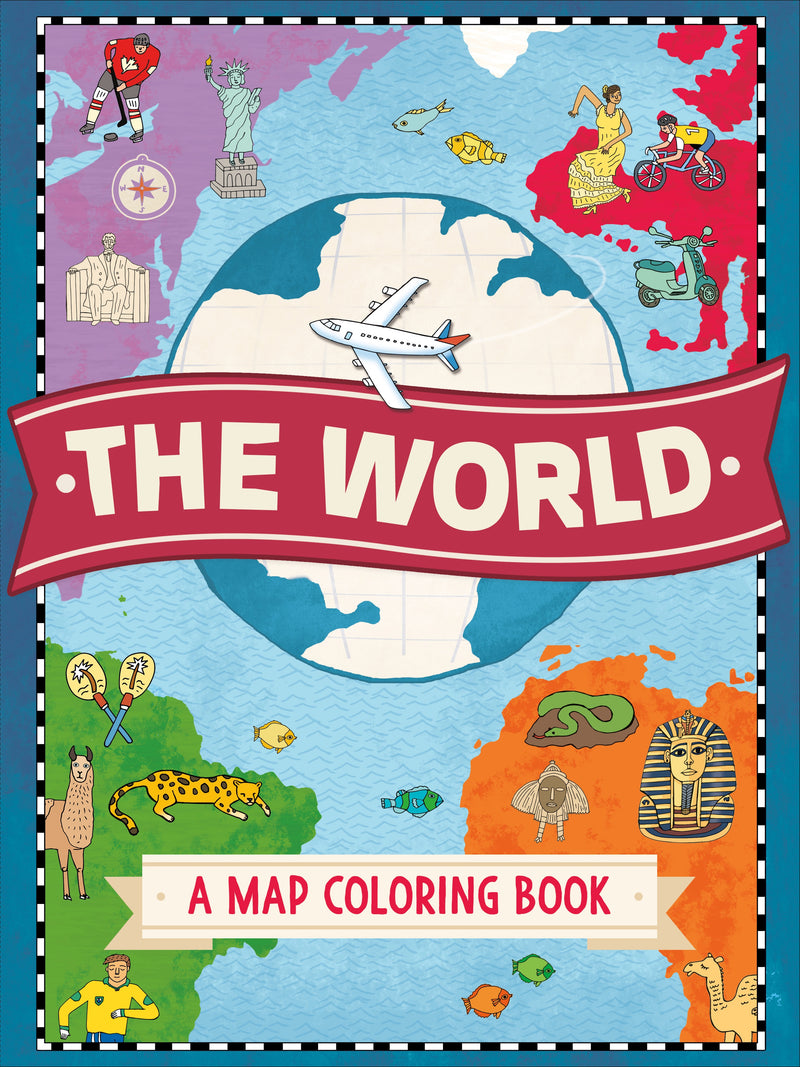 The World: A Map Coloring Book