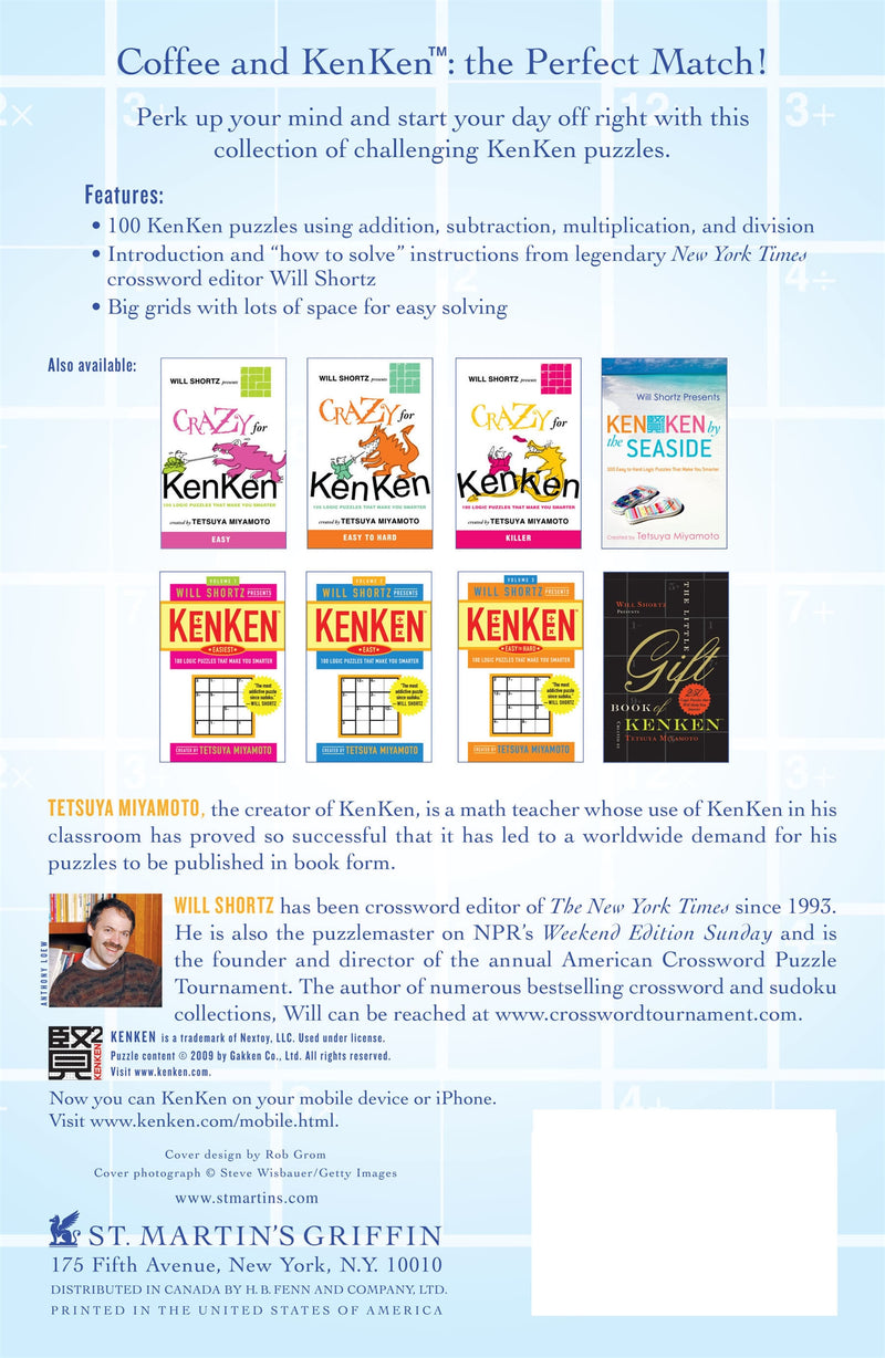 Will Shortz Presents KenKen for Your Coffee Break