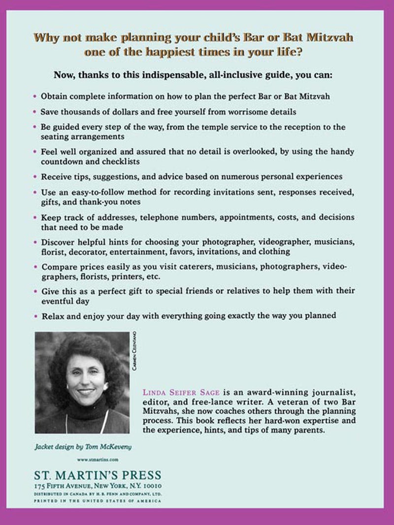 The Complete Bar/Bat Mitzvah Planner