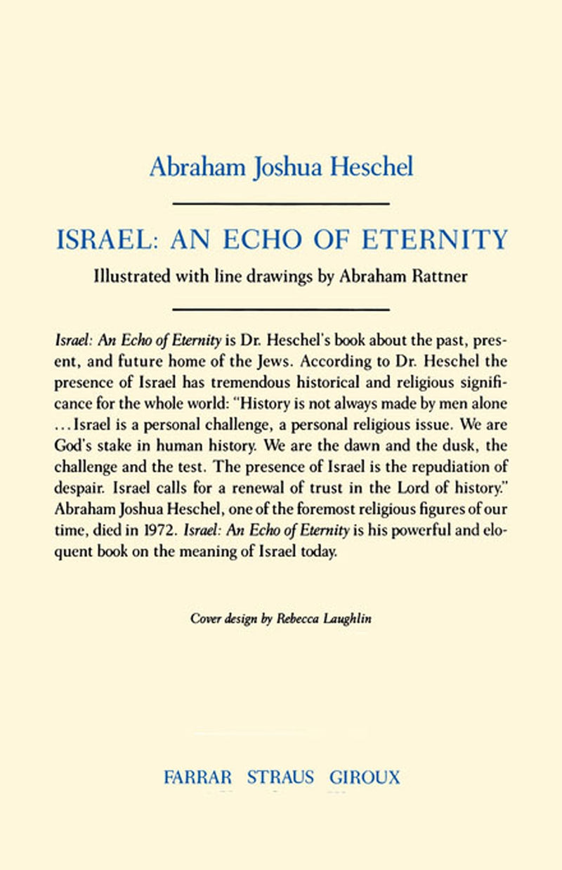 Israel: An Echo of Eternity