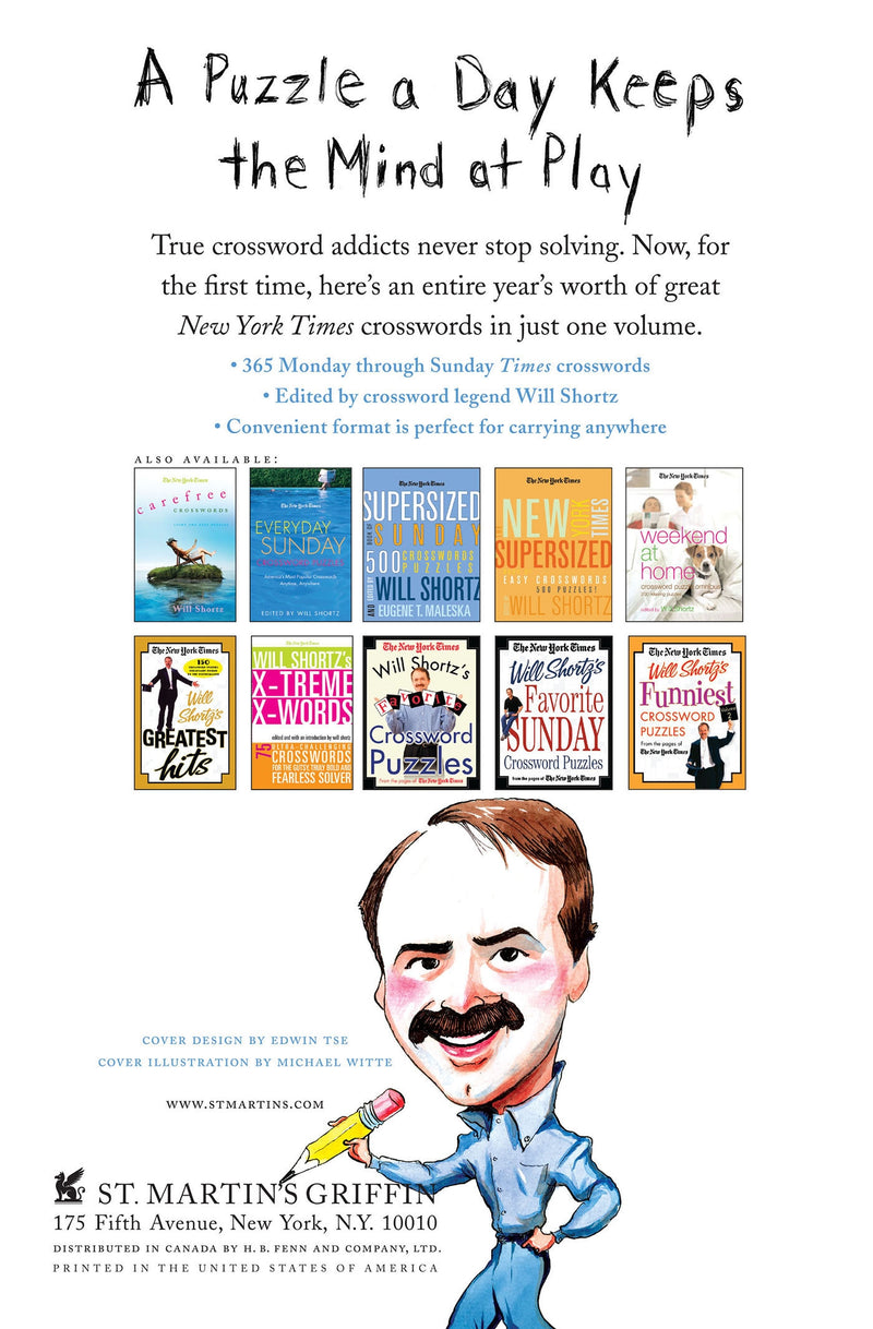 The New York Times Will Shortz Presents Crosswords for 365 Days