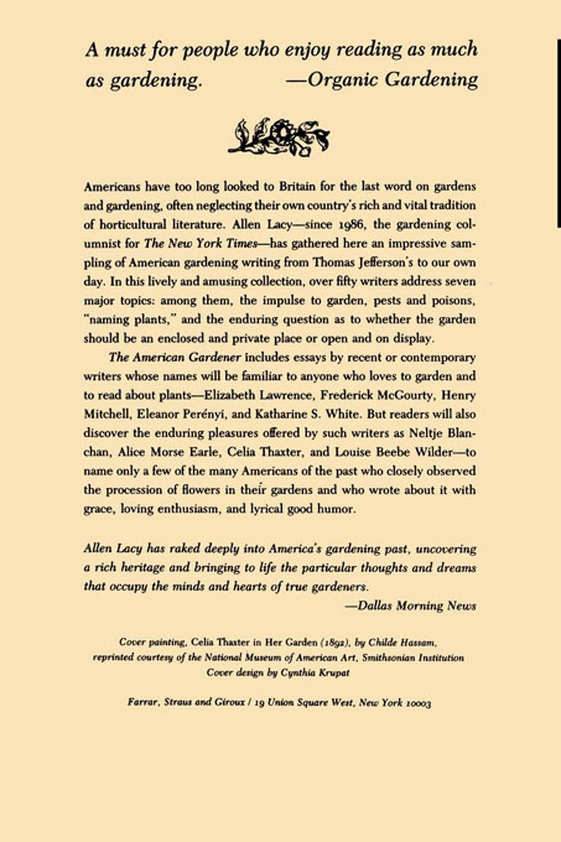 The American Gardener