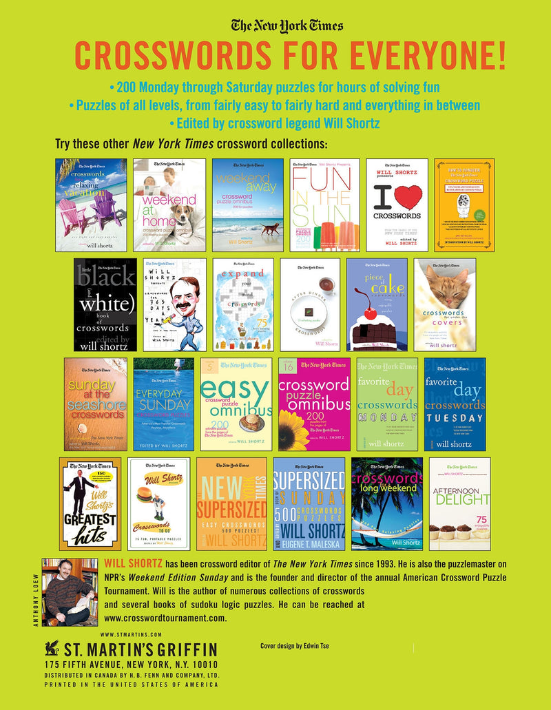The New York Times Easy to Not-So-Easy Crossword Puzzle Omnibus Volume 1