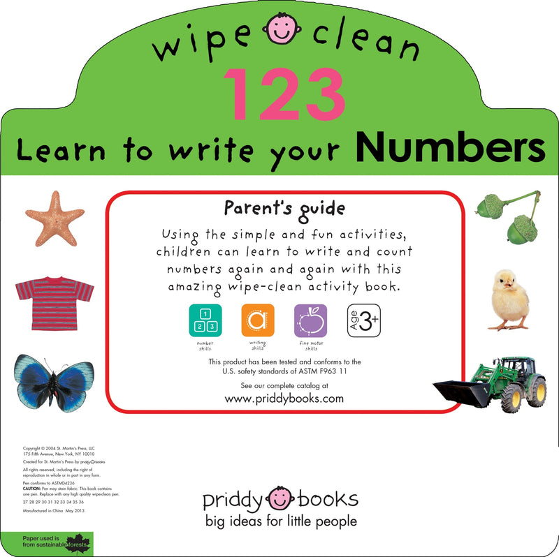 Wipe Clean: Numbers